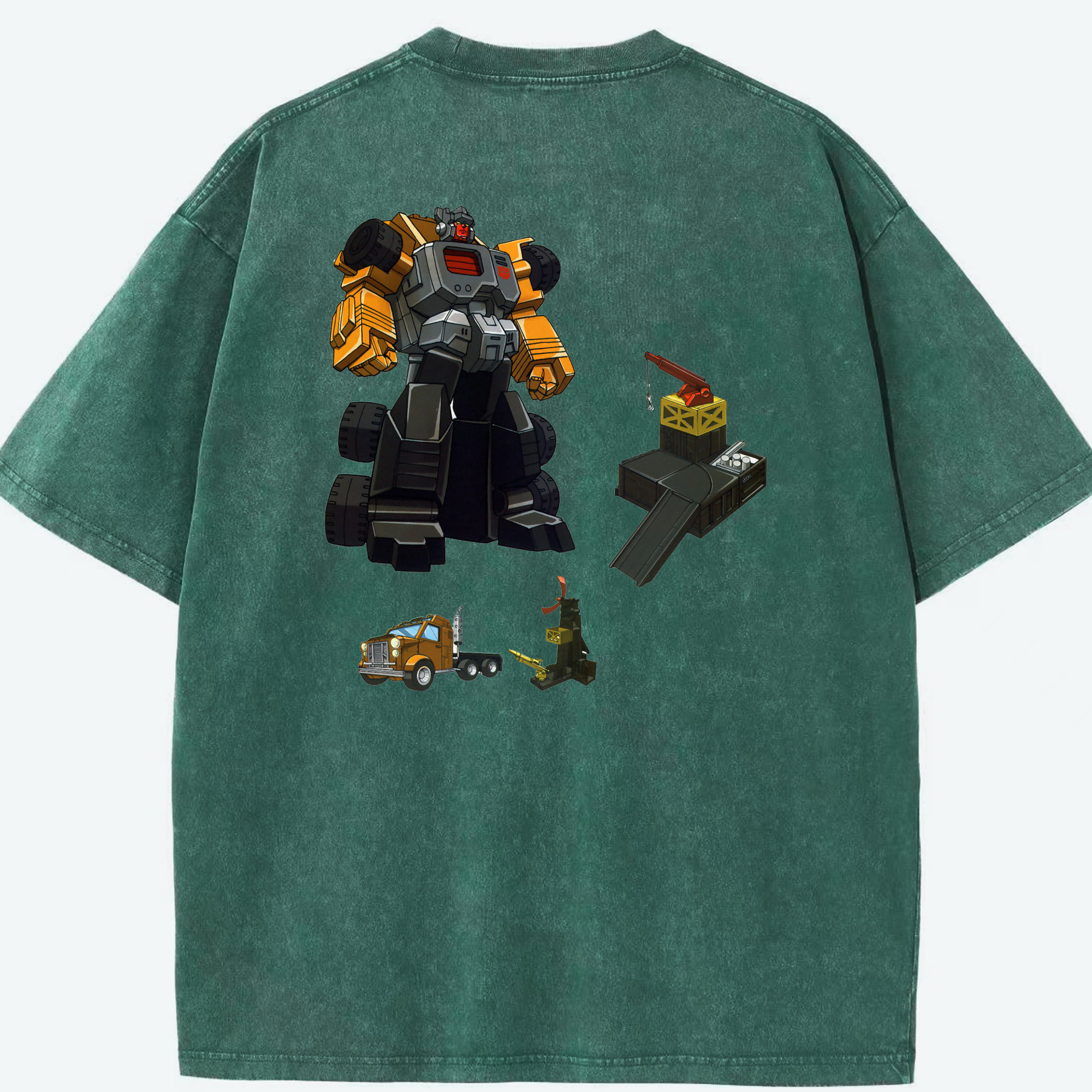 （画像用）  綿100% ヴィンテージ風 半袖Tシャツ（背面プリント）